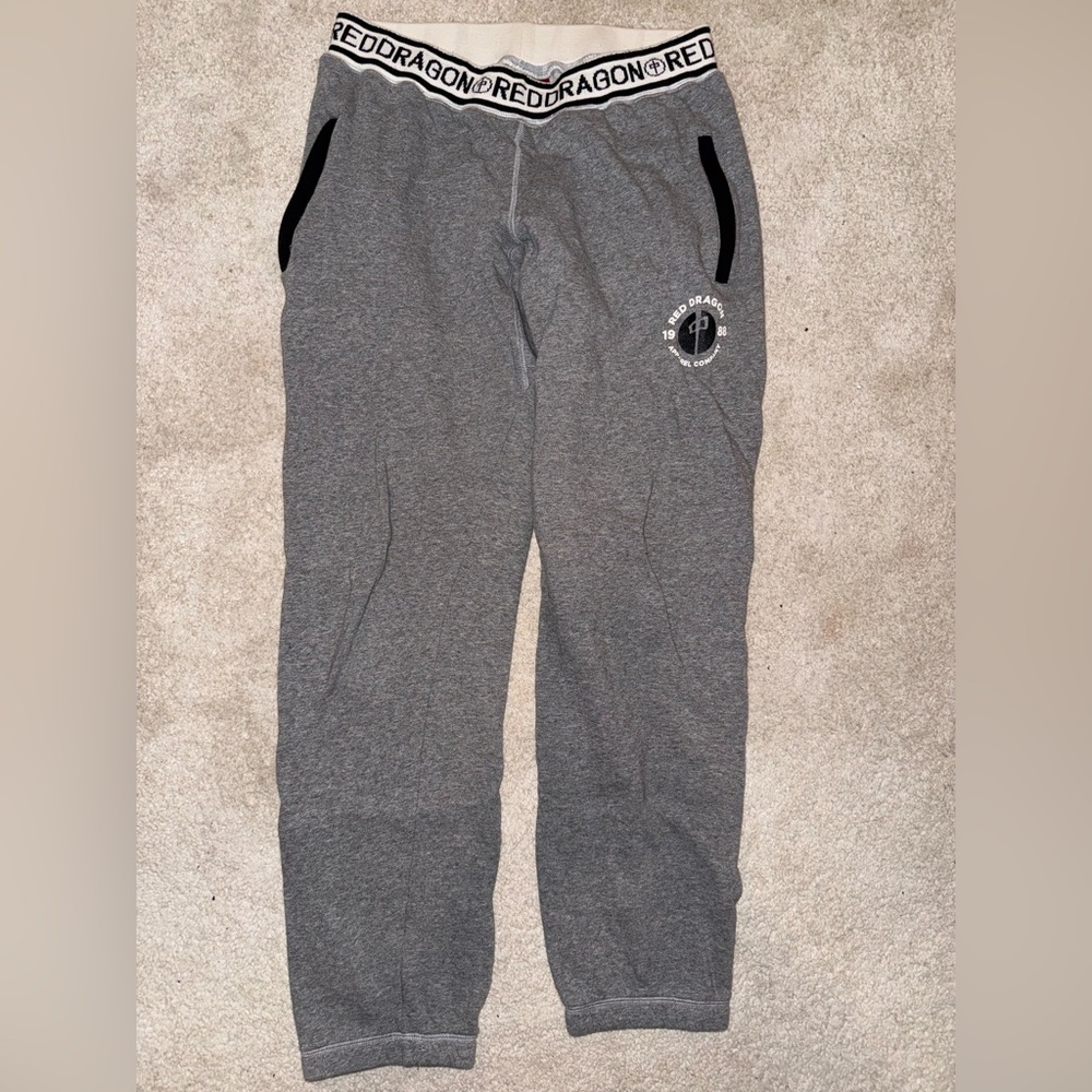 Red Dragon Grey Jogger Sweatpants